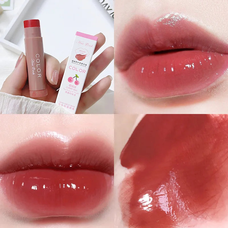 Colored moisturizing lip balm lipstick