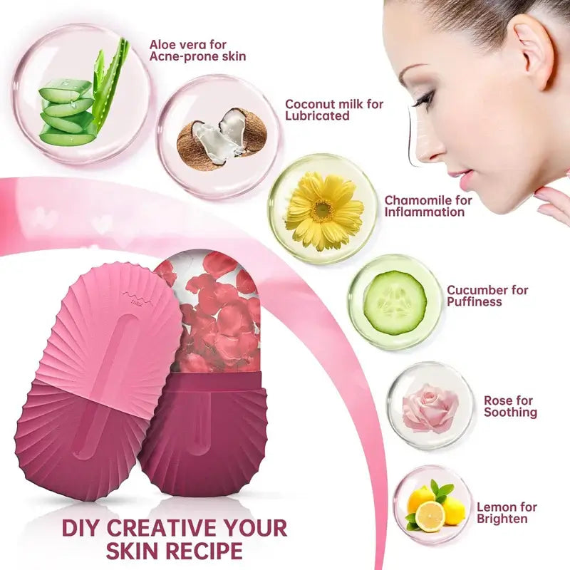 Ice Cube Silicone Face Roller