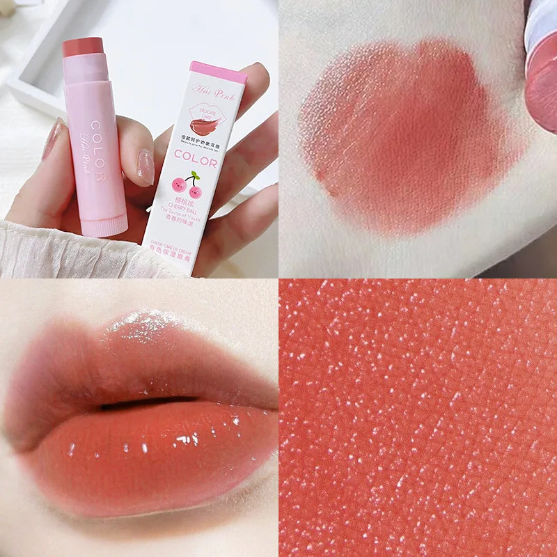 Colored moisturizing lip balm lipstick